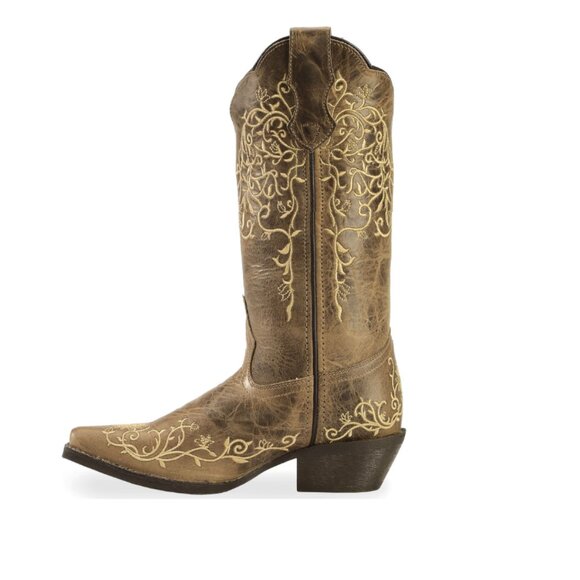 Brand New - Laredo Womens Jasmine Western Boots - Snip Toe - Taupe - 10 - Picture 4 of 4